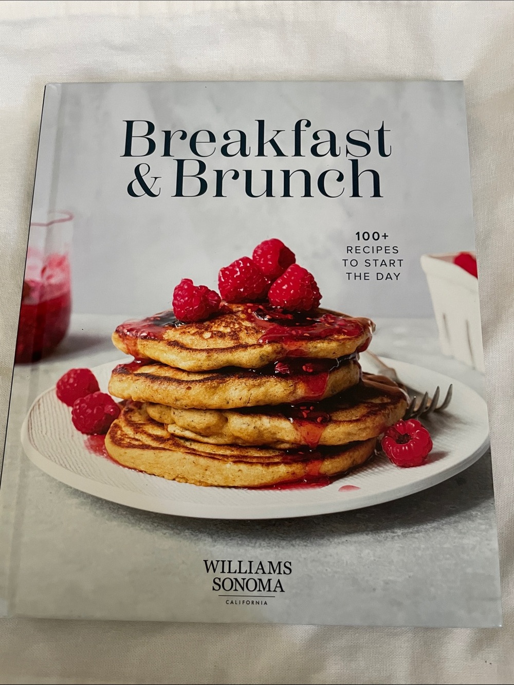 Williams Sonoma Breakfast & Brunch Cookbook - White Cover with Red Berries